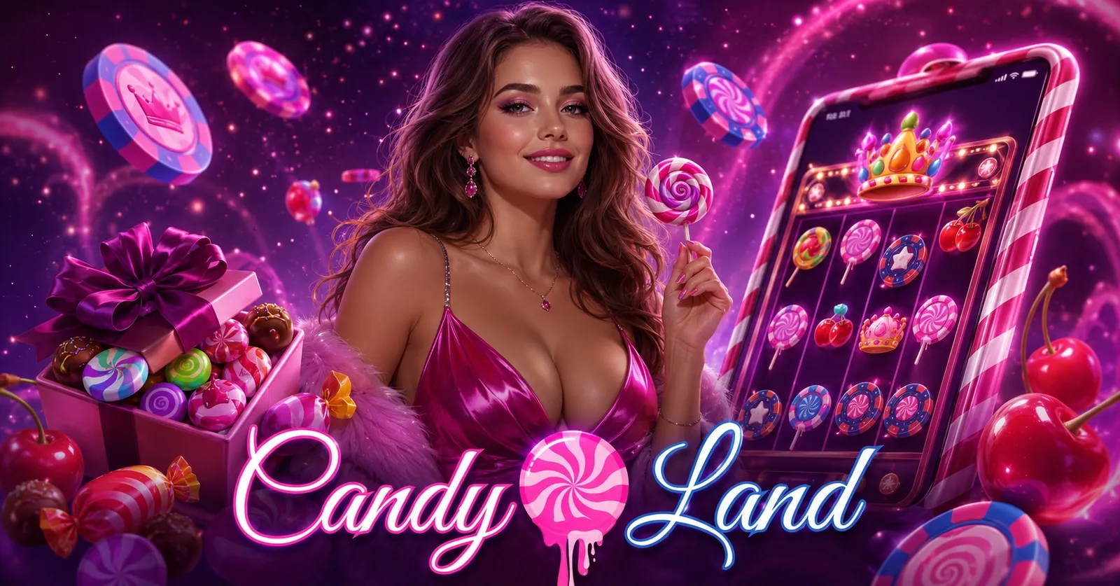 Candyland Casino welcome banner for UK players